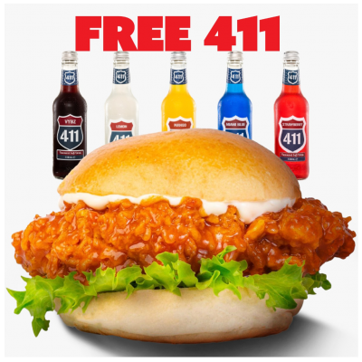 Spicy Drip Dip Chicken Burger