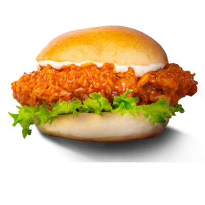 Spicy Drip Dip Chicken Burger